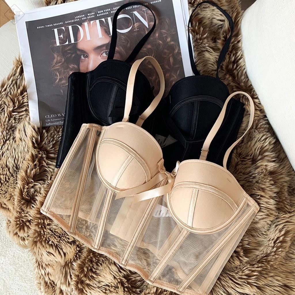 Ladies Imported Bra Wired High Quality Half Cup Padded Push-Up half Camisole Top  1001